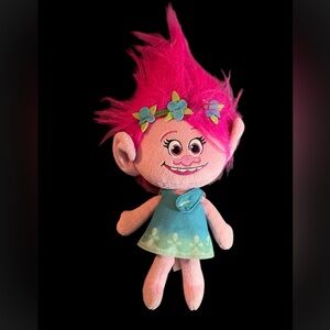 2015 Talking Trolls Poppy Plush Stuffed Animal 12" Tall (from top of hair)
